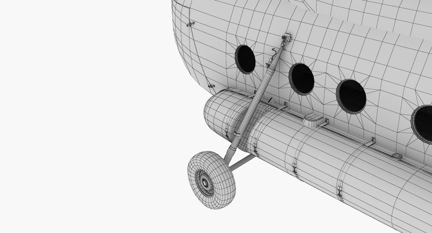 Mi-17 Mexican Police Low-poly 3D model_55