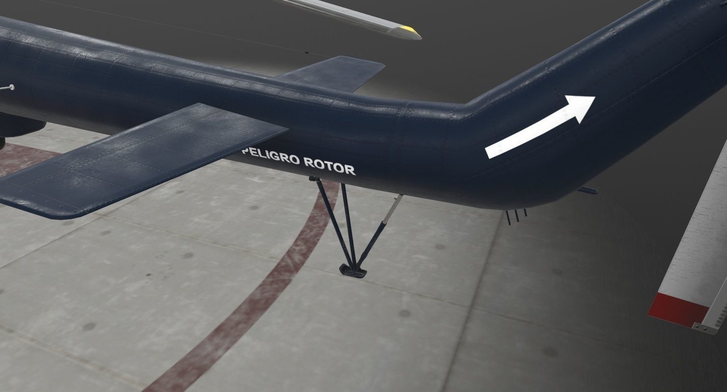 Mi-17 Mexican Police Low-poly 3D model_12