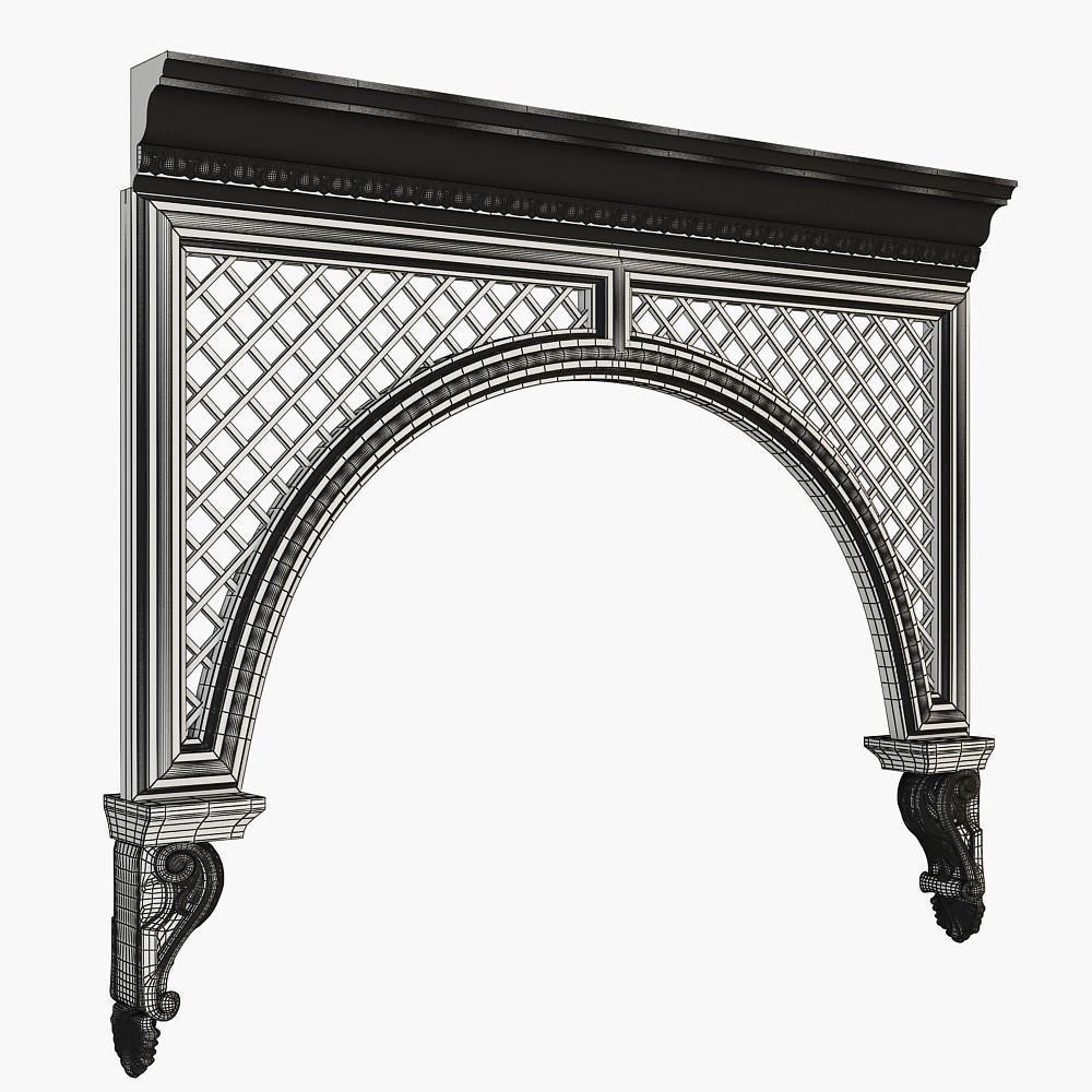Architectural arch 3D model_5