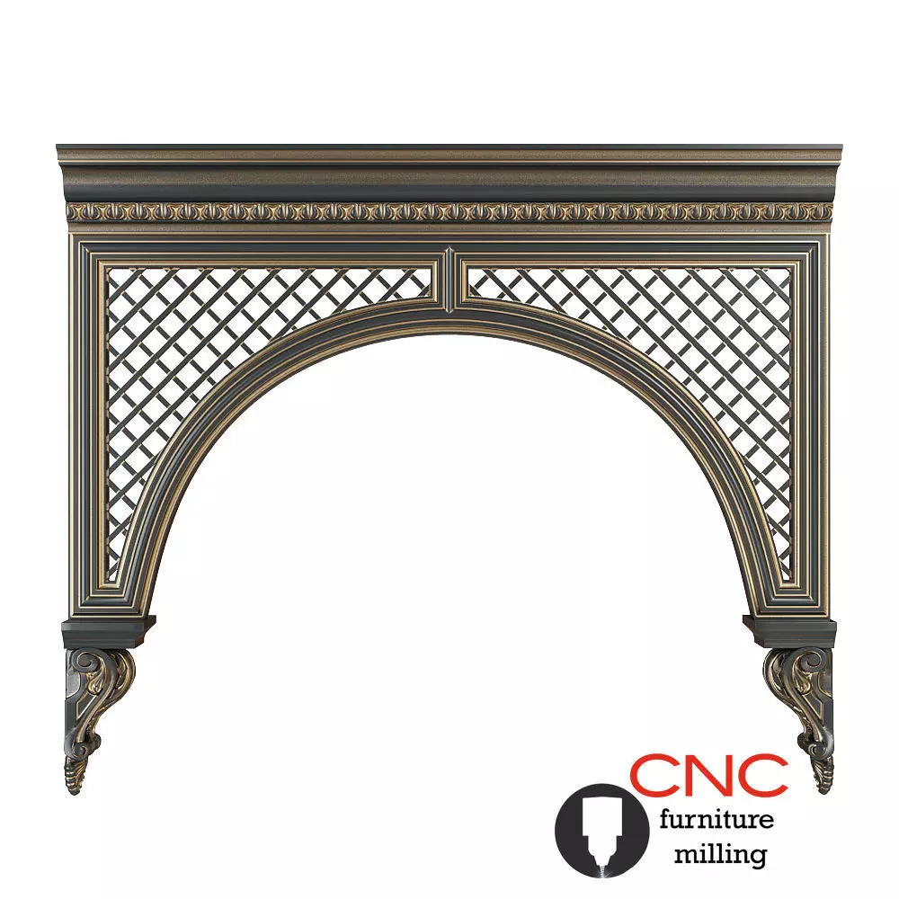 Architectural arch 3D model_0