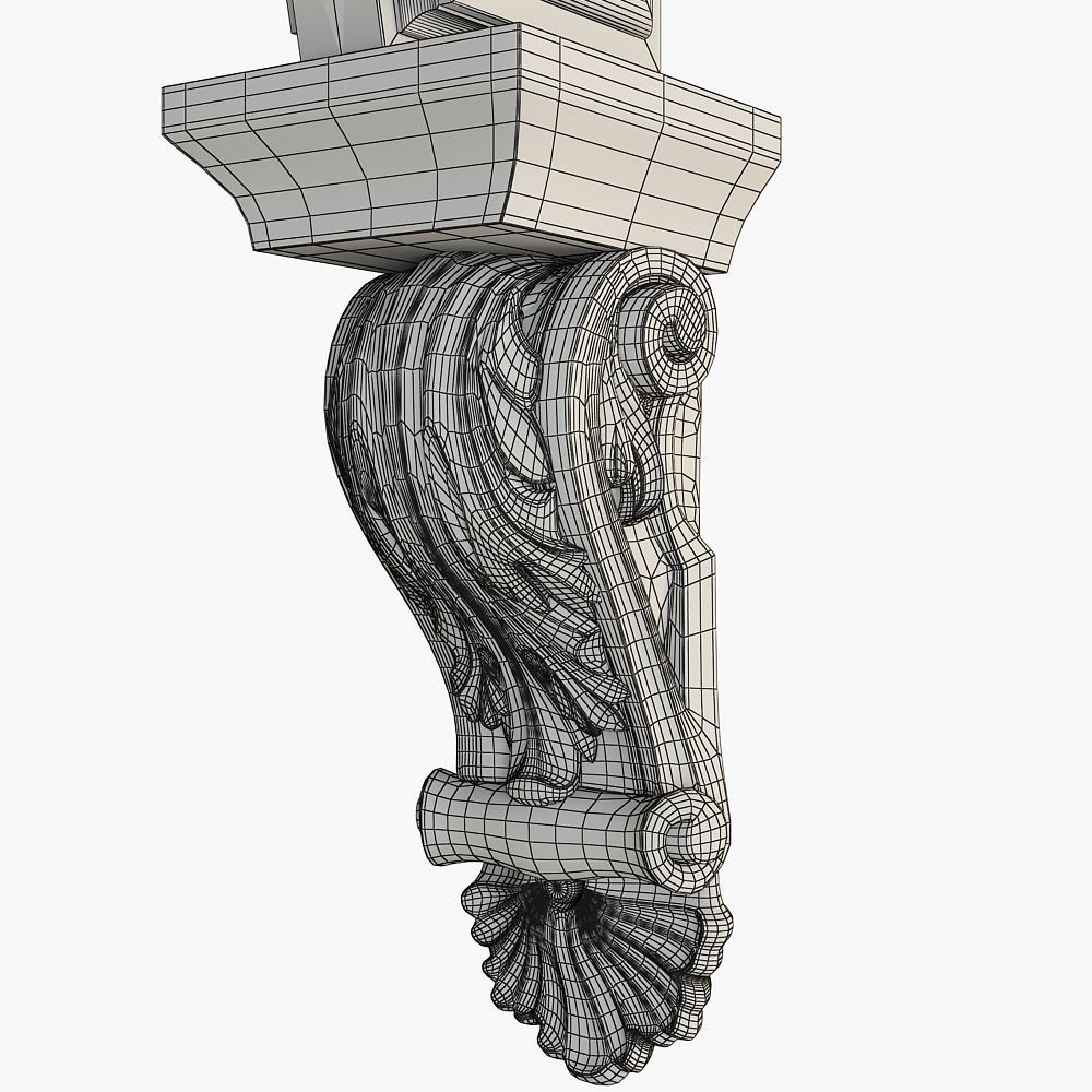 Architectural arch 3D model_7