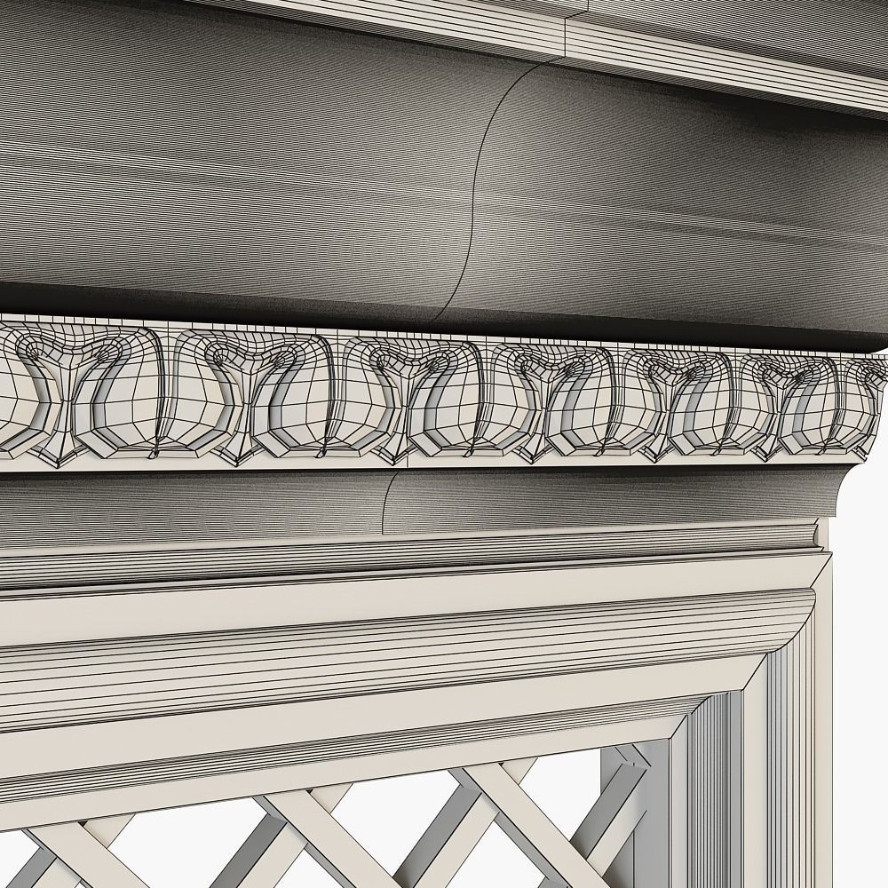 Architectural arch 3D model_10