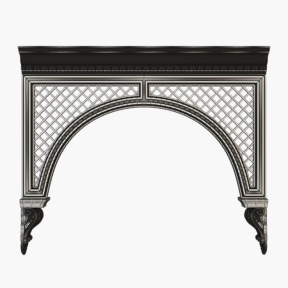 Architectural arch 3D model_3