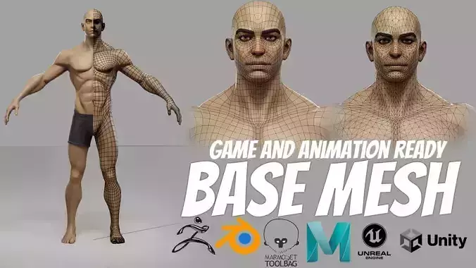 GAME AND ANIMATION READY BASEMESH
