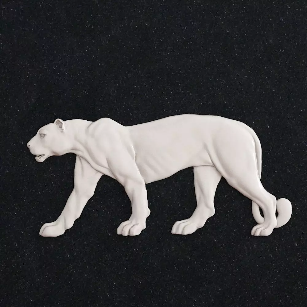 panther figurine 3D print model