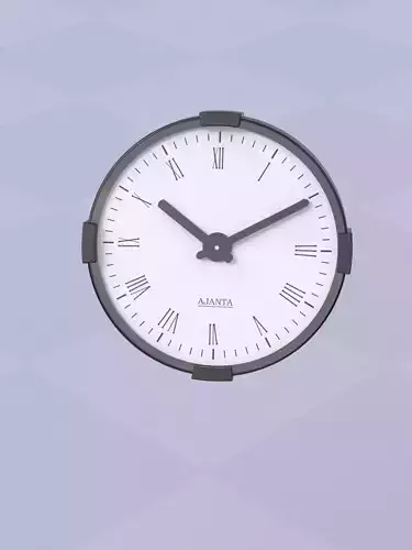 3d wall clock model Free 3D model