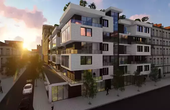 Residential Building - incl Architectural Plans 3D model