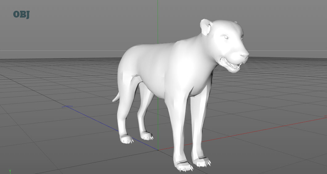 Lion 3D 3D model_9
