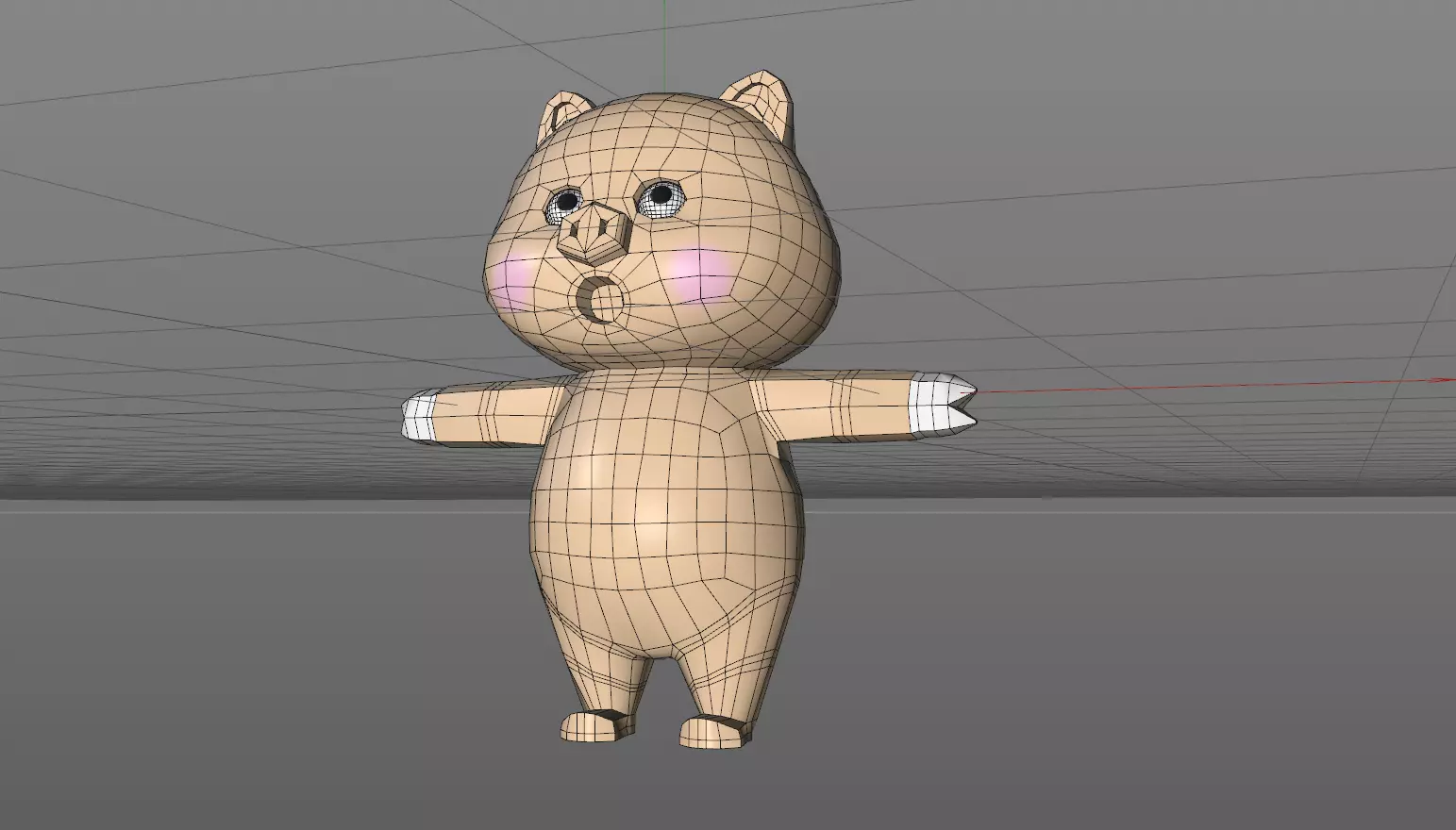 Selling cute pigs---C4D modeling binding 3D model_0