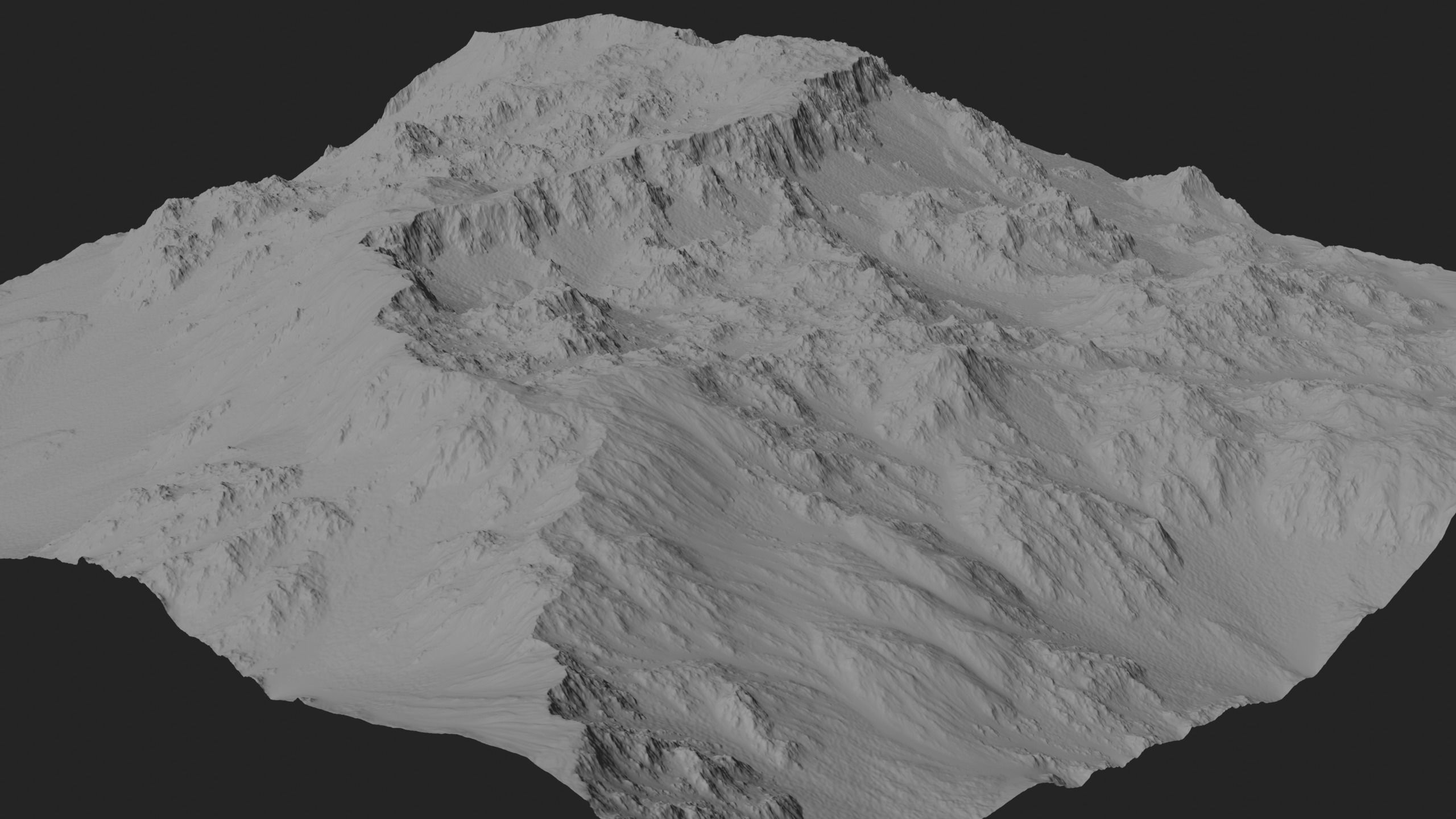 Mountain Set 1 Low-poly 3D model_38