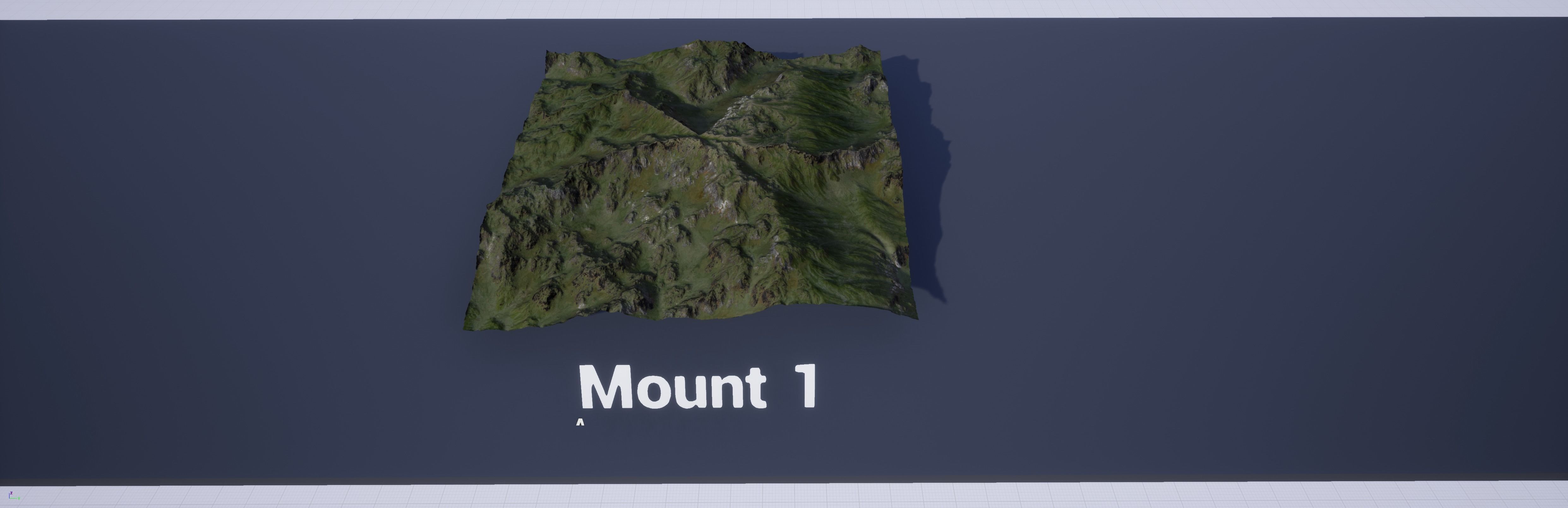 Mountain Set 1 Low-poly 3D model_5