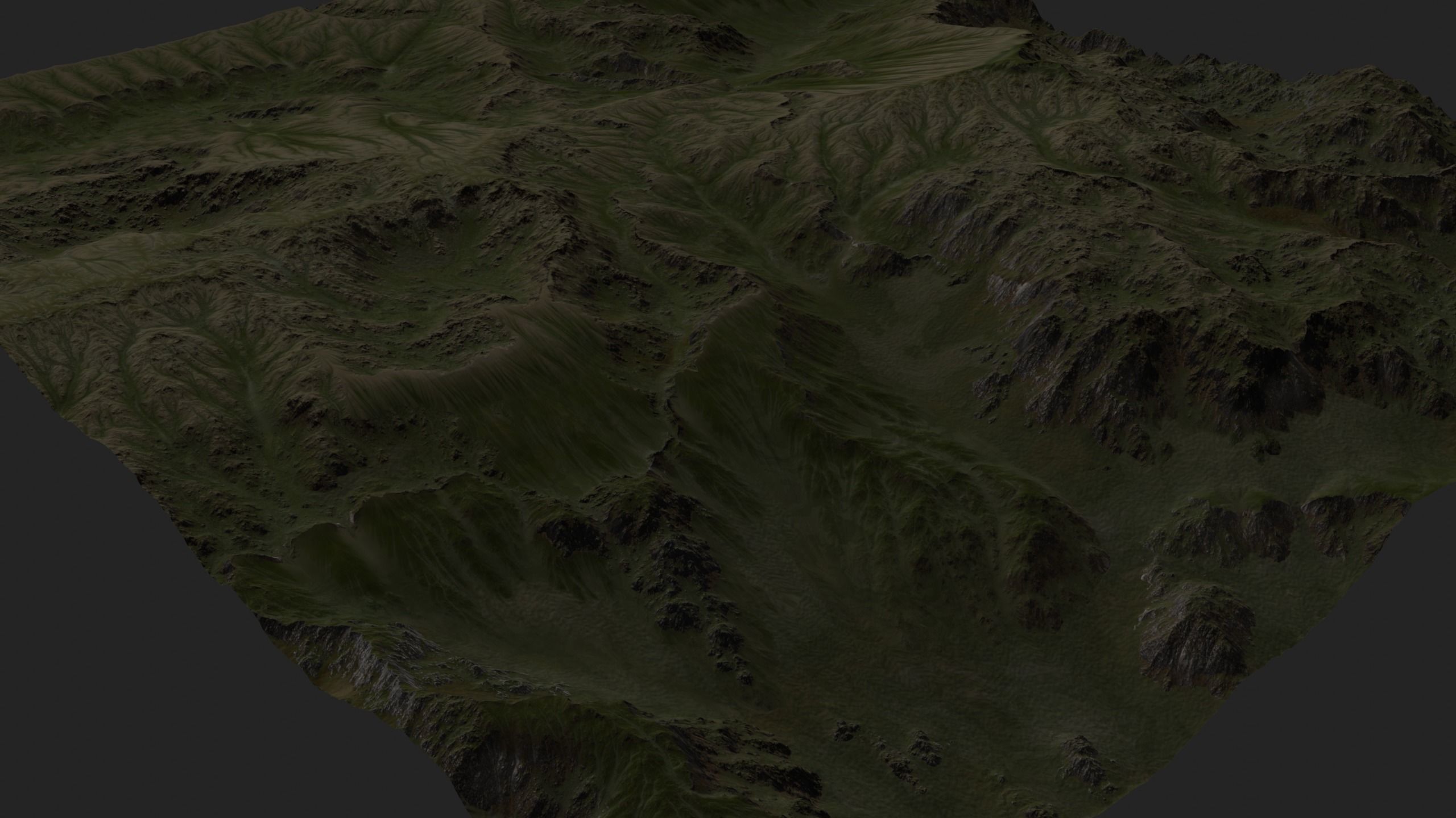 Mountain Set 1 Low-poly 3D model_84