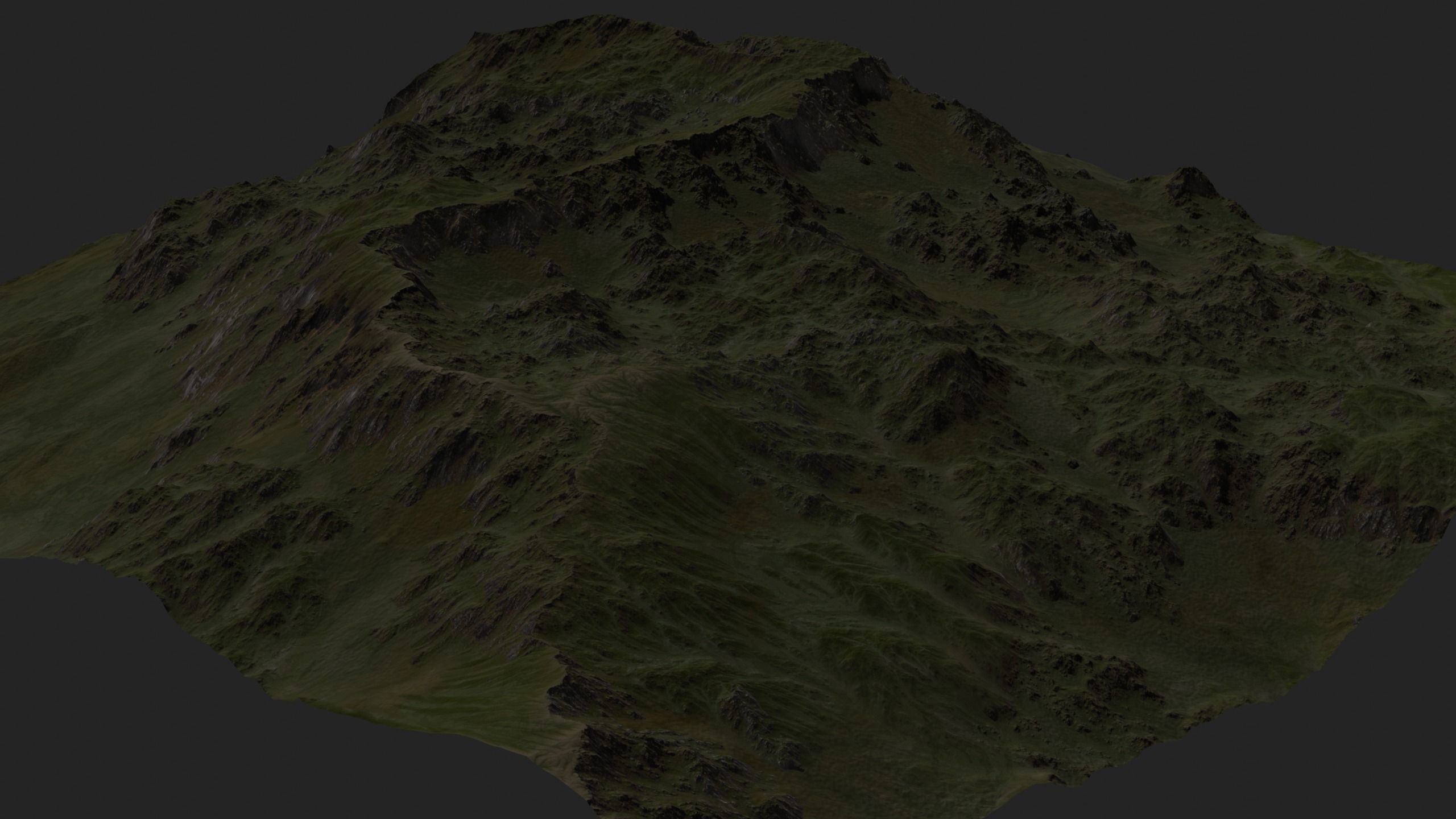 Mountain Set 1 Low-poly 3D model_39