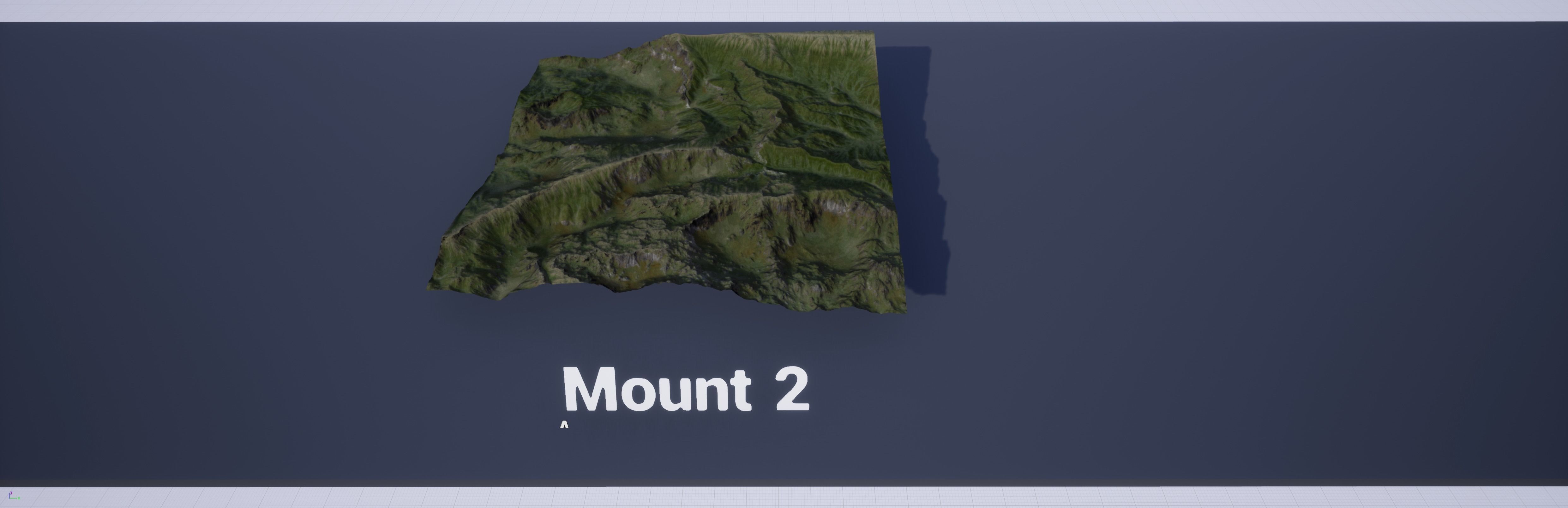 Mountain Set 1 Low-poly 3D model_9