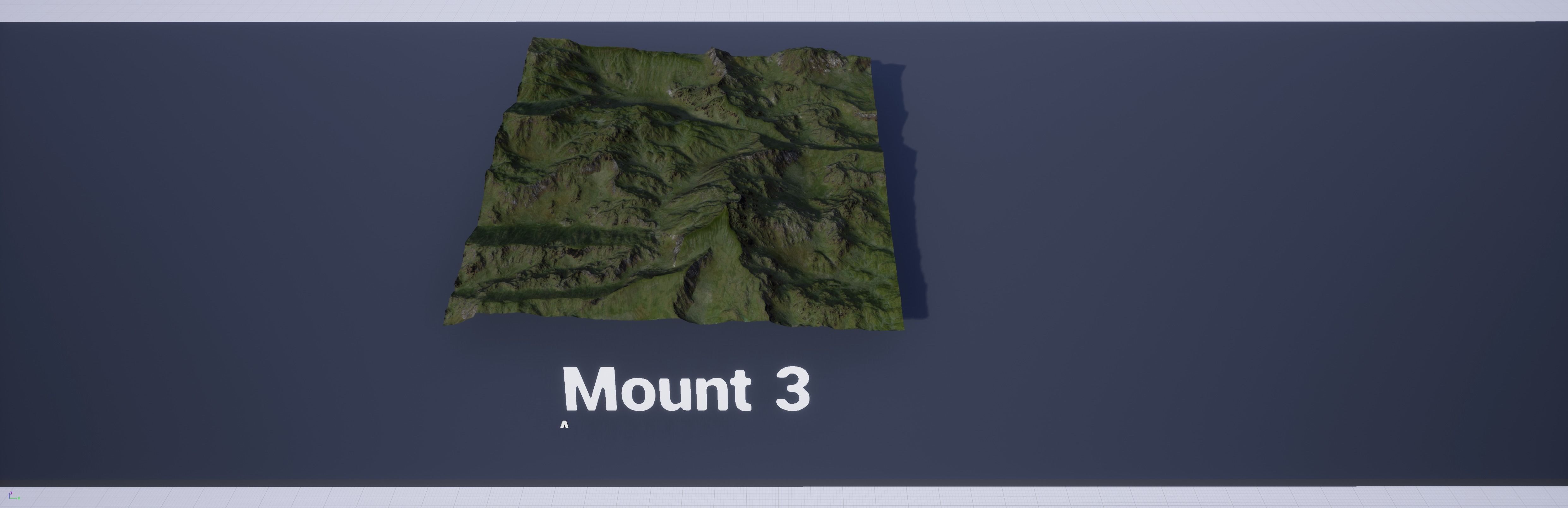 Mountain Set 1 Low-poly 3D model_17