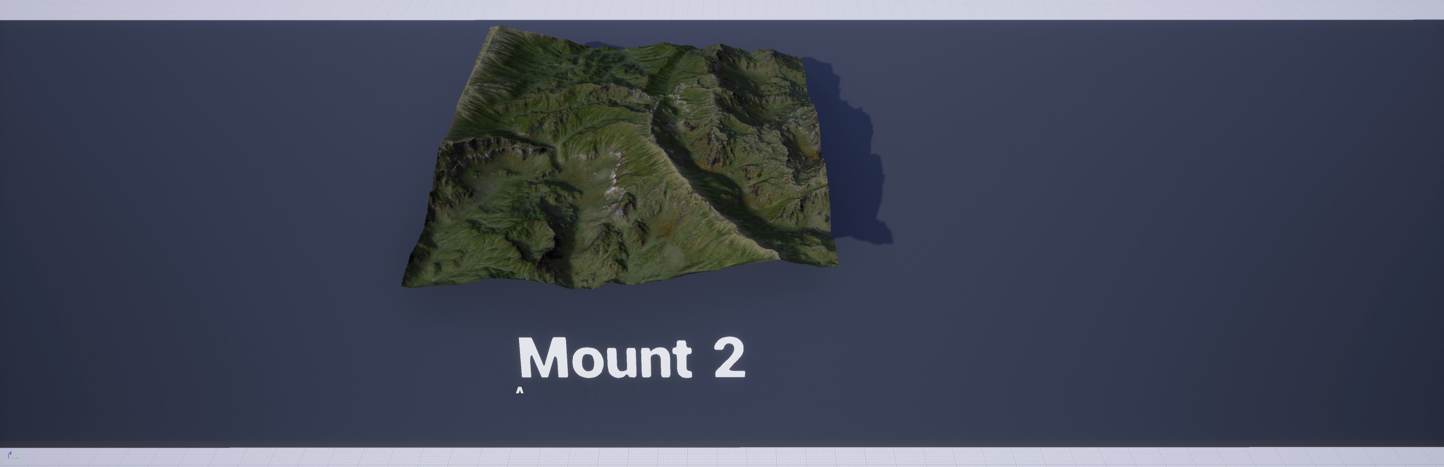 Mountain Set 1 Low-poly 3D model_12