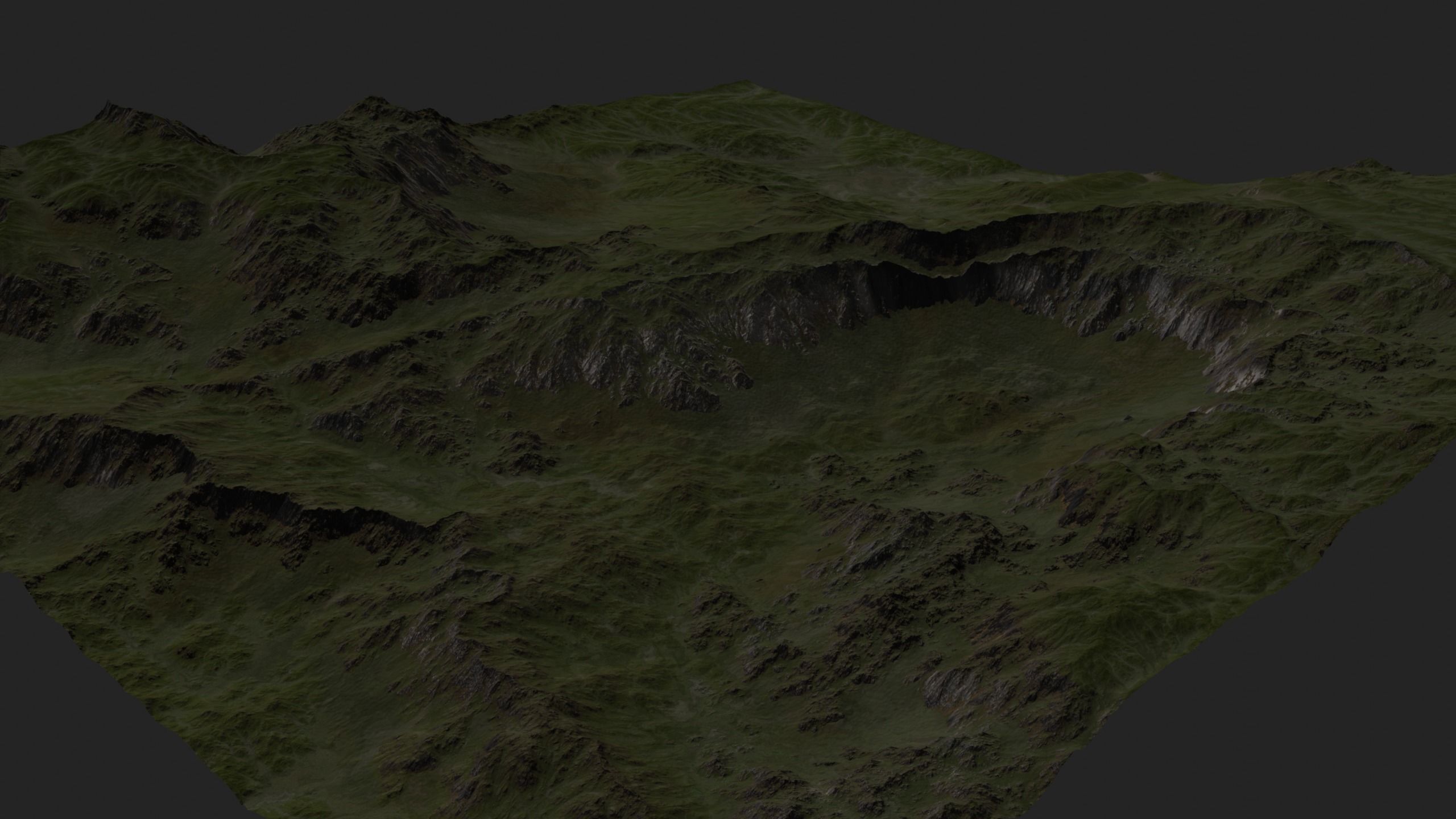 Mountain Set 1 Low-poly 3D model_32