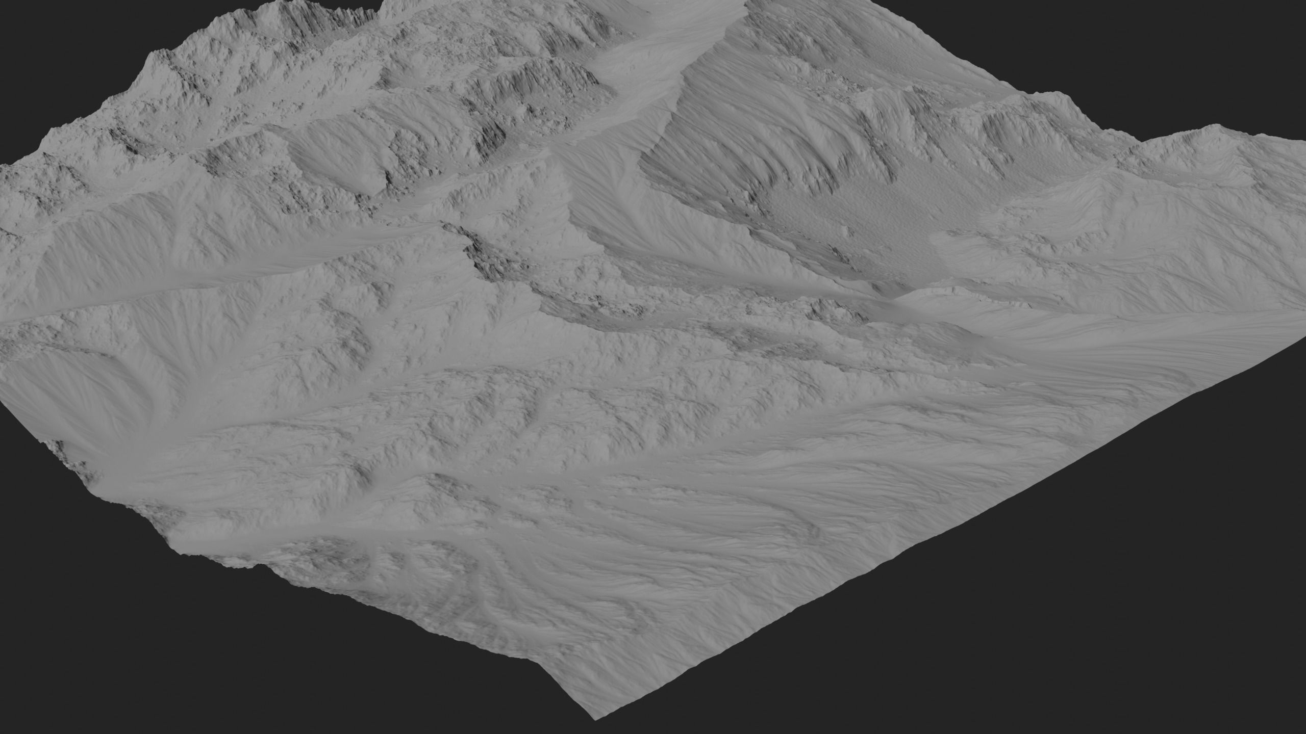 Mountain Set 1 Low-poly 3D model_13