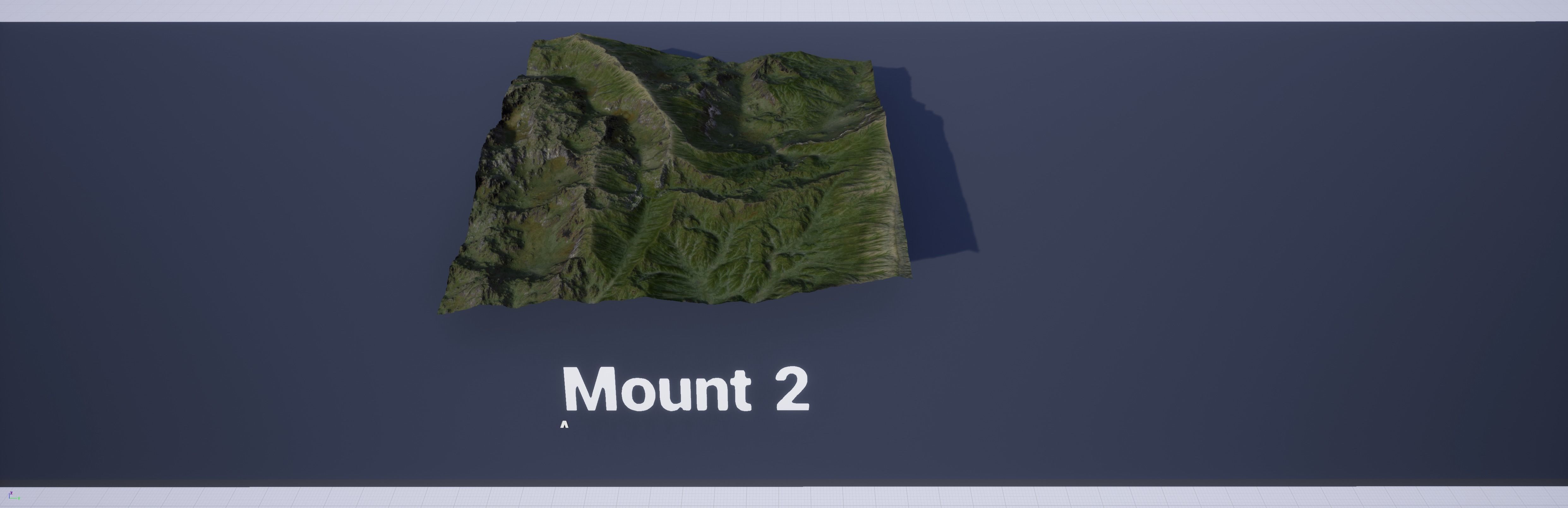 Mountain Set 1 Low-poly 3D model_10