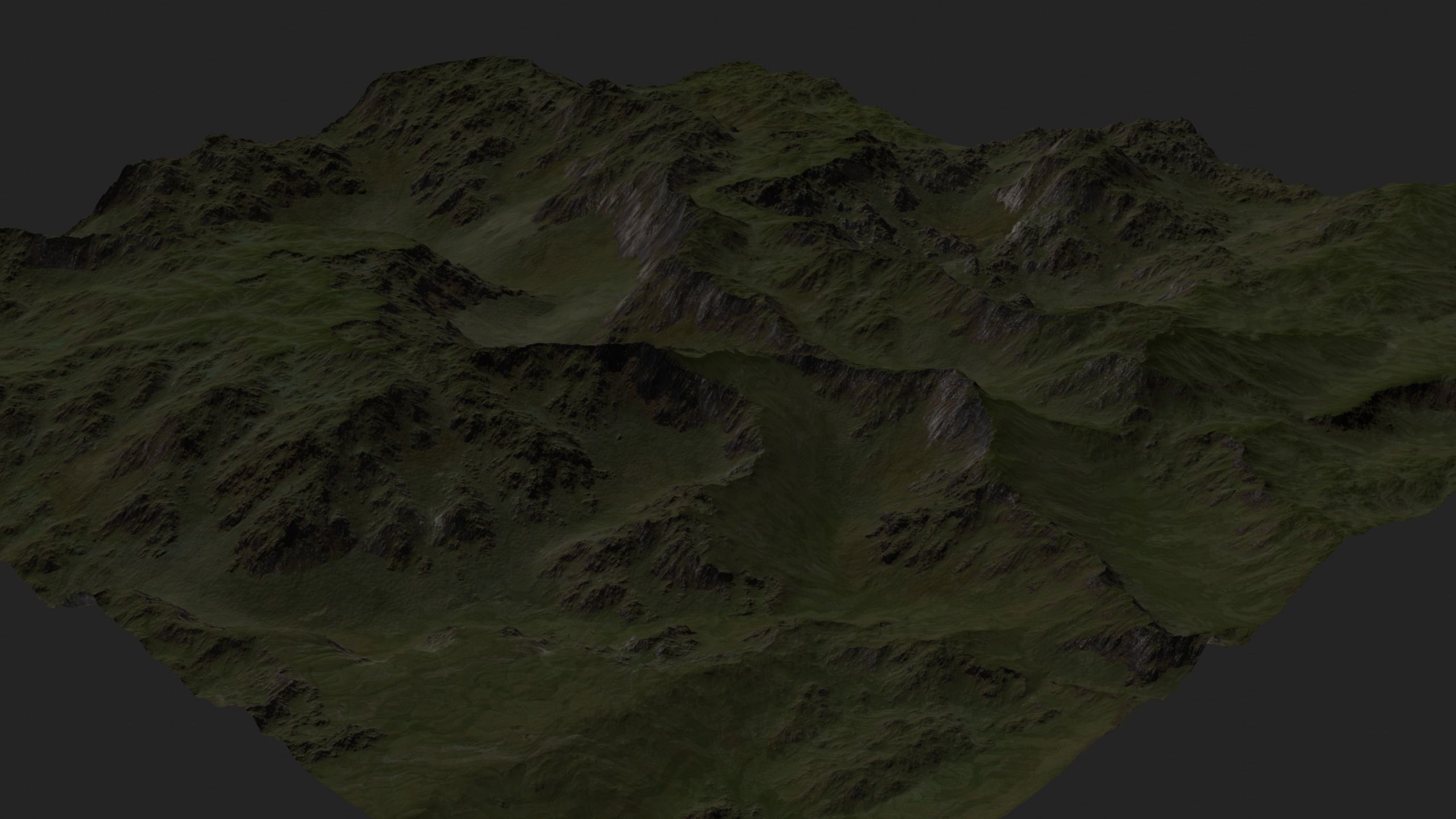 Mountain Set 1 Low-poly 3D model_25