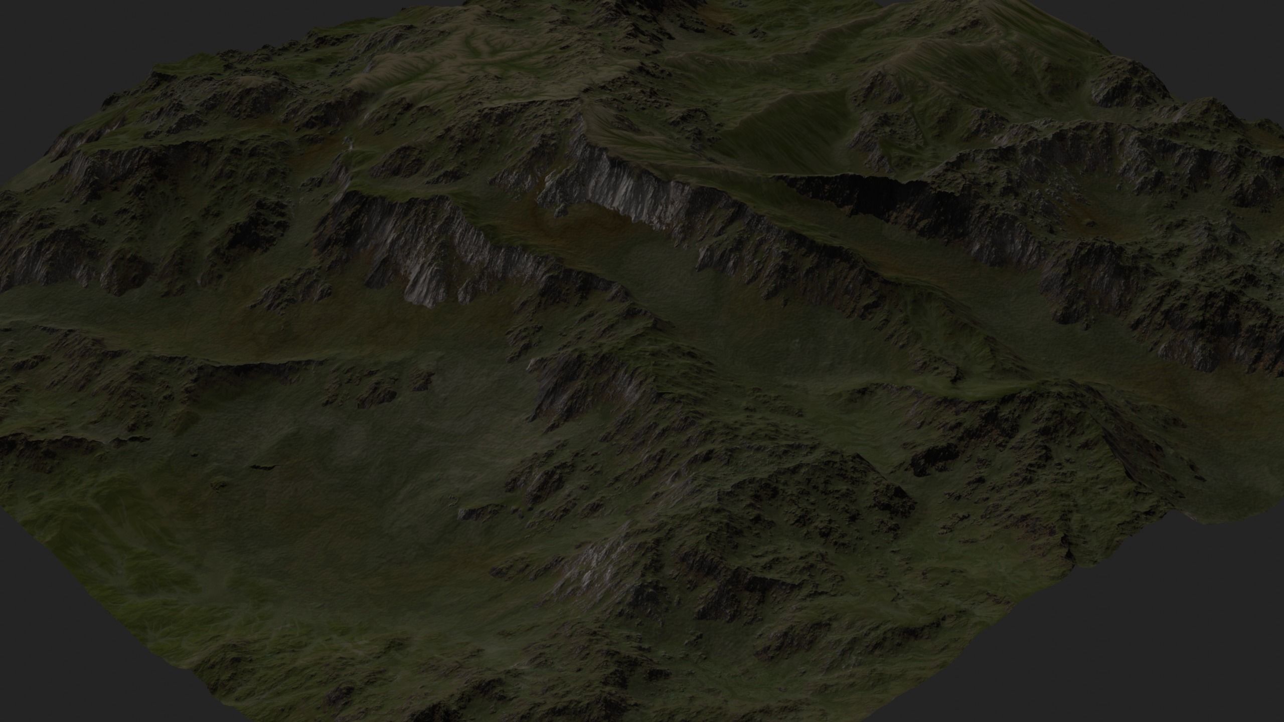 Mountain Set 1 Low-poly 3D model_71