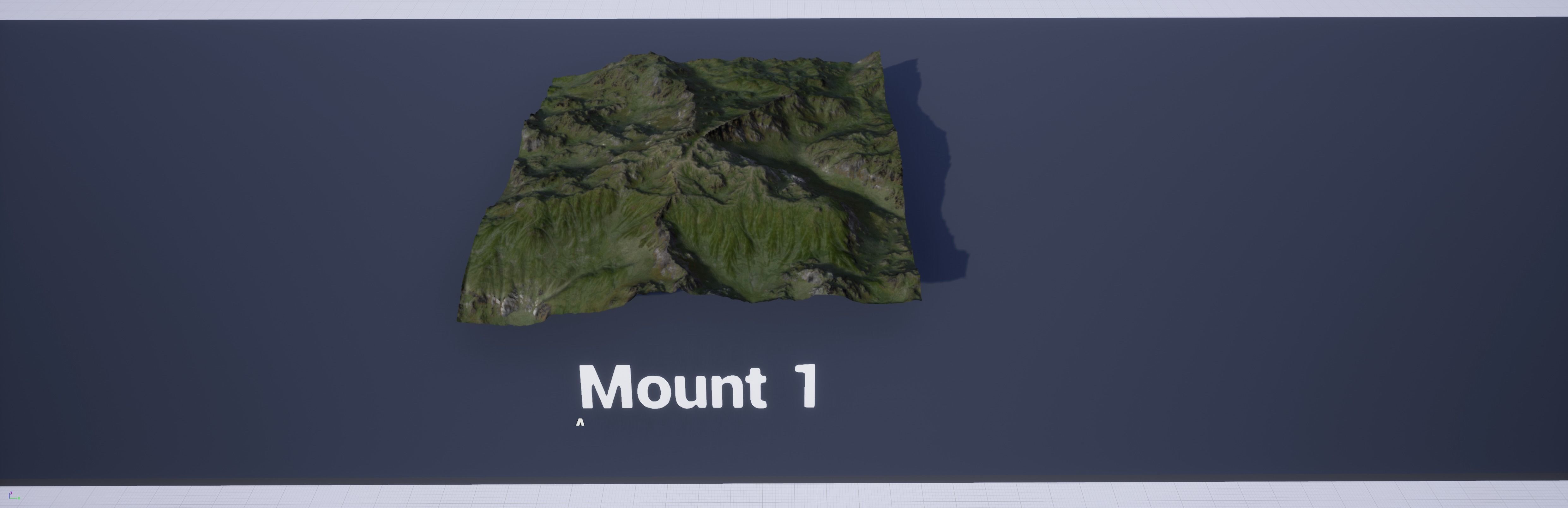 Mountain Set 1 Low-poly 3D model_2