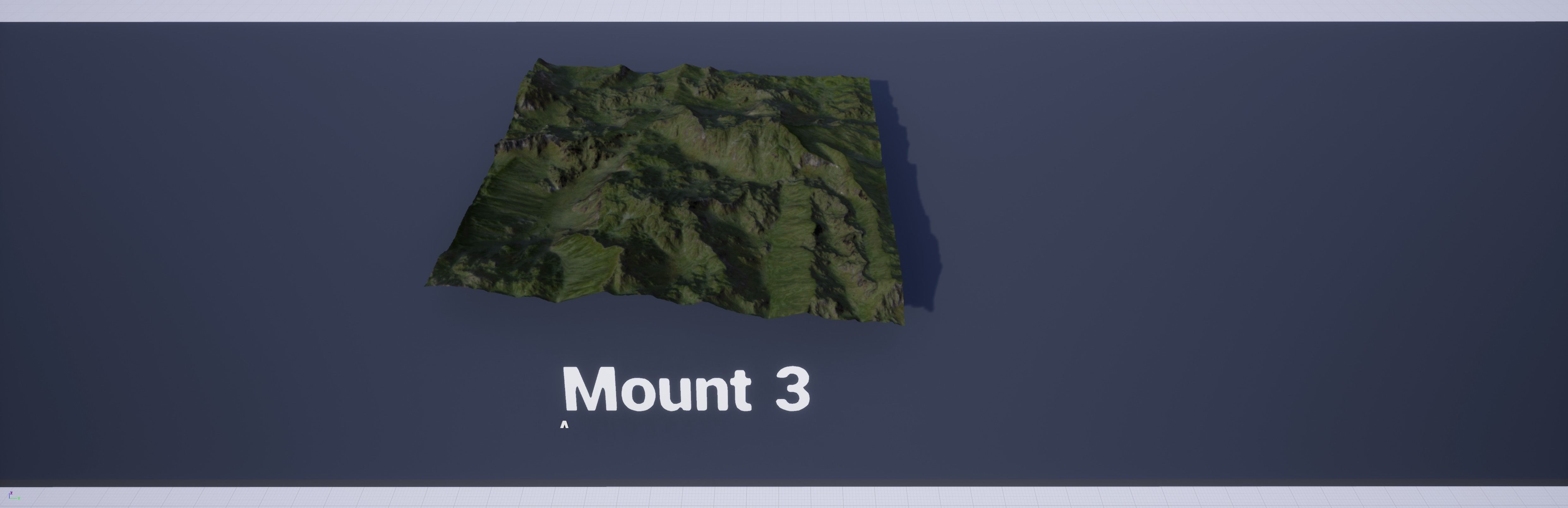 Mountain Set 1 Low-poly 3D model_16