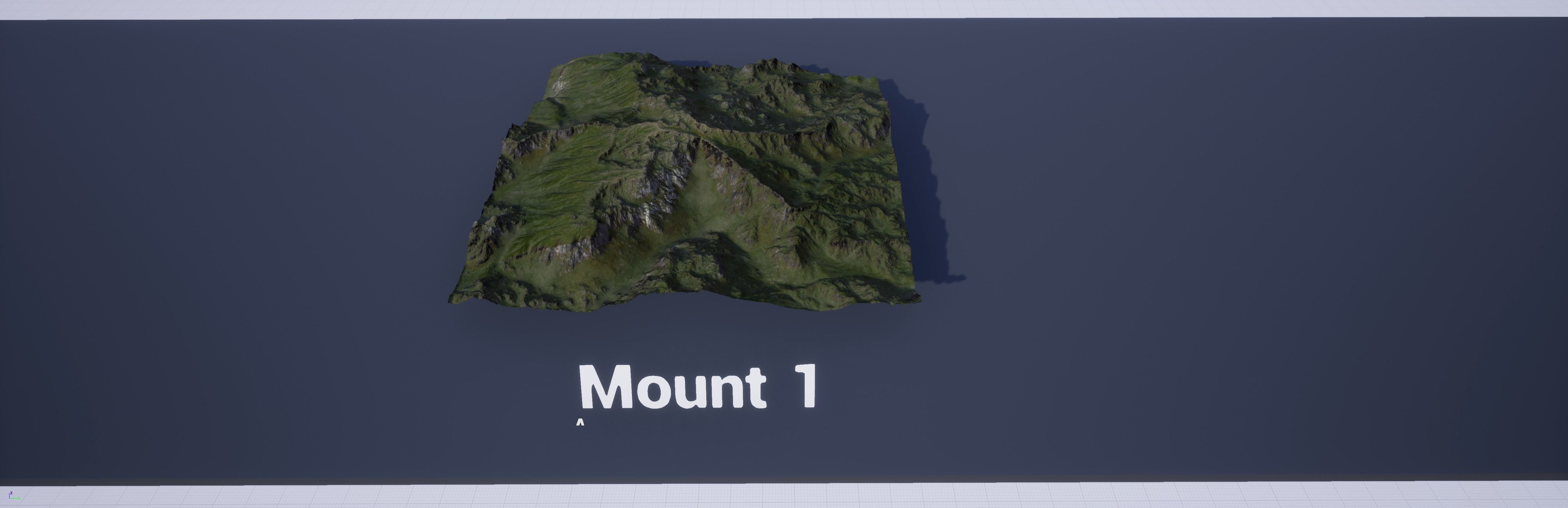 Mountain Set 1 Low-poly 3D model_3