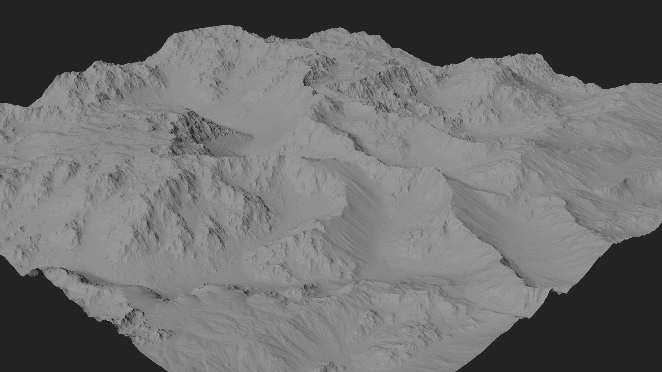 Mountain Set 1 Low-poly 3D model_24