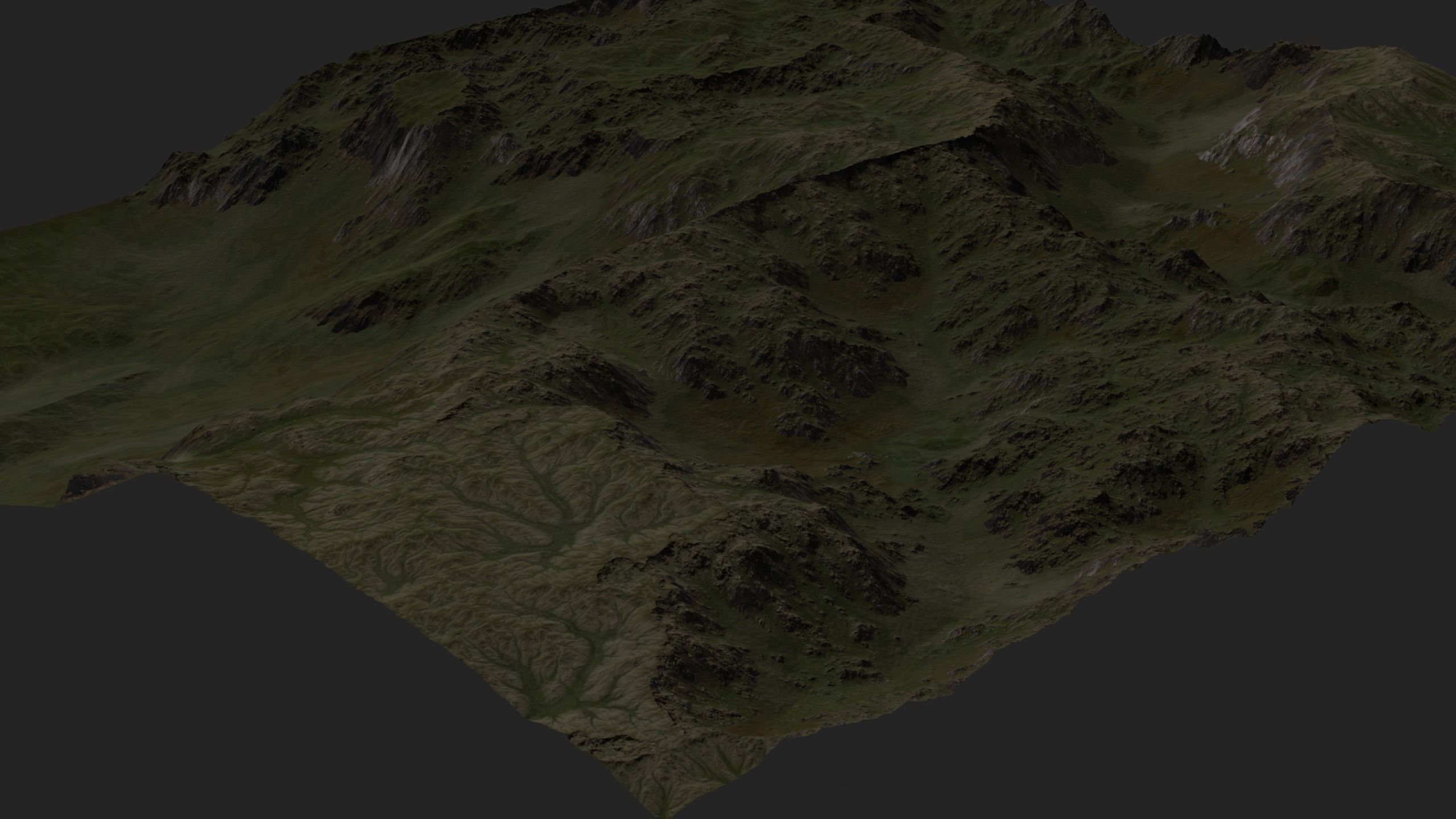 Mountain Set 1 Low-poly 3D model_60
