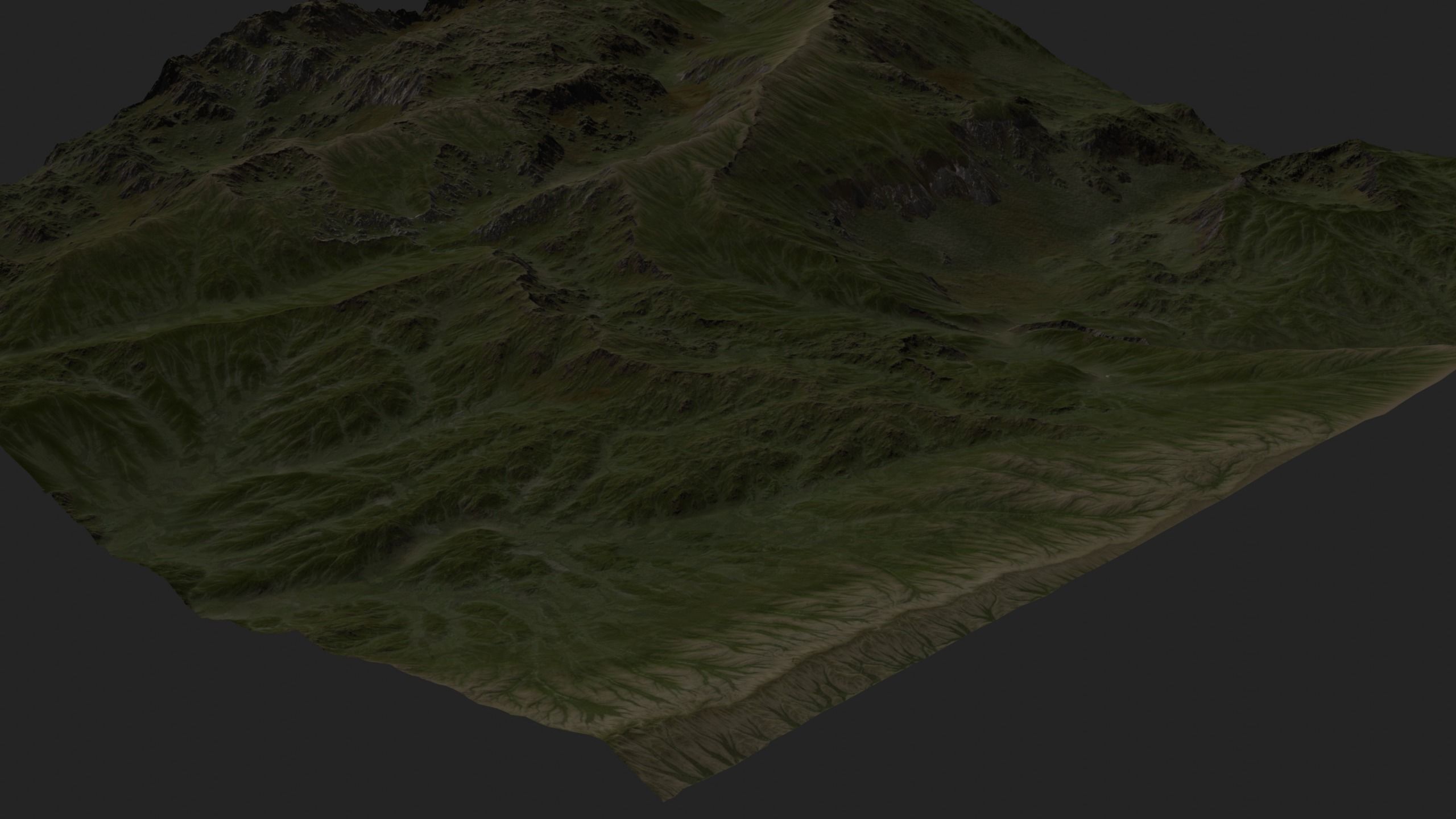 Mountain Set 1 Low-poly 3D model_14