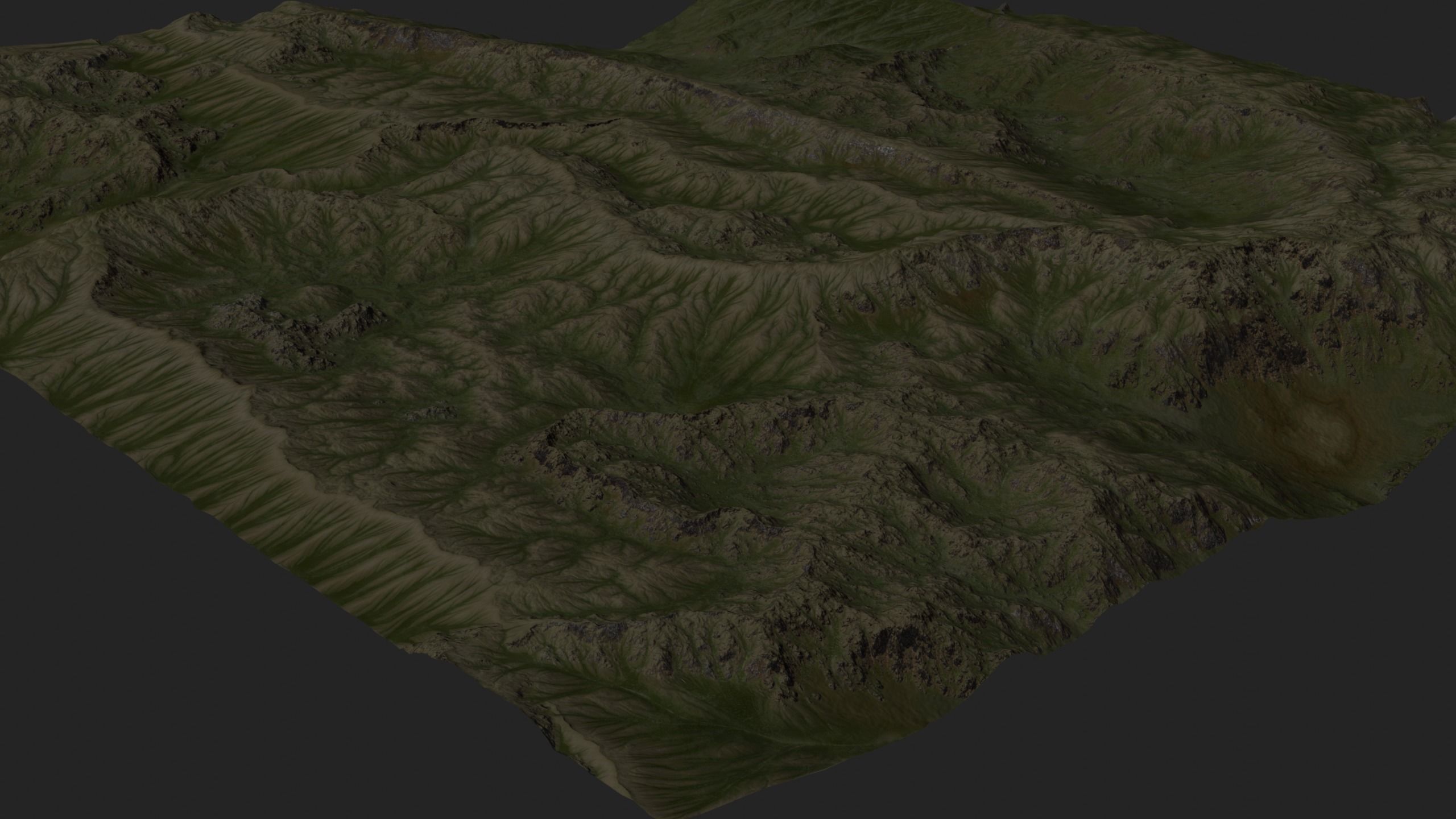 Mountain Set 1 Low-poly 3D model_46