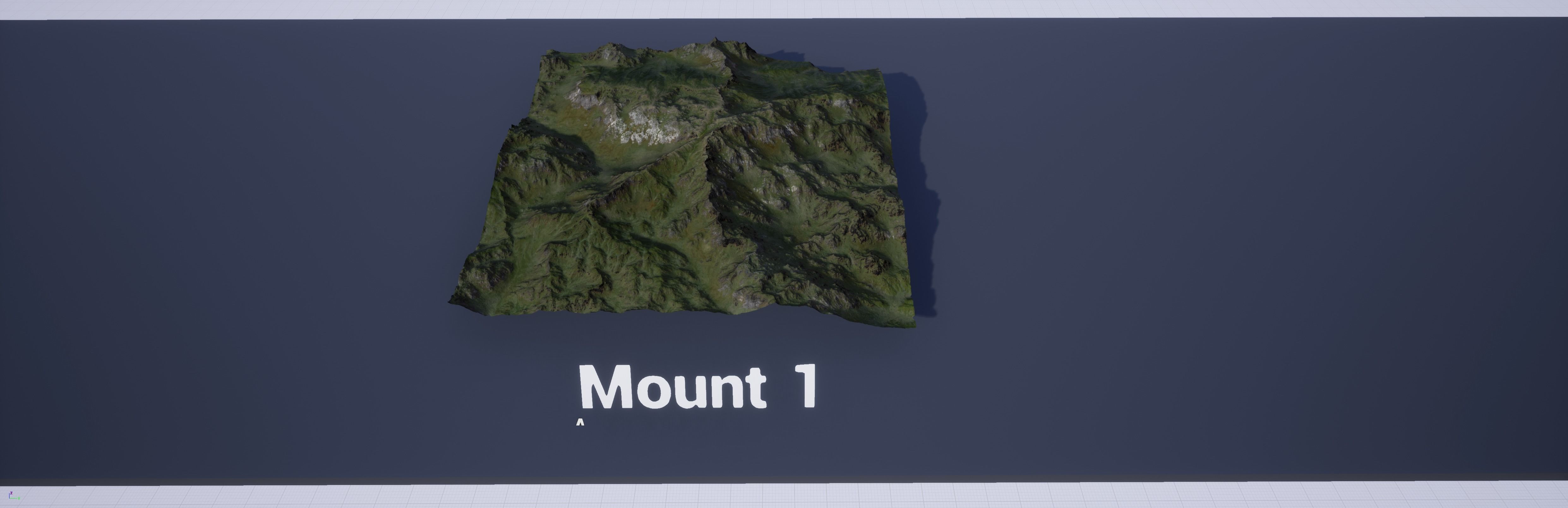 Mountain Set 1 Low-poly 3D model_4