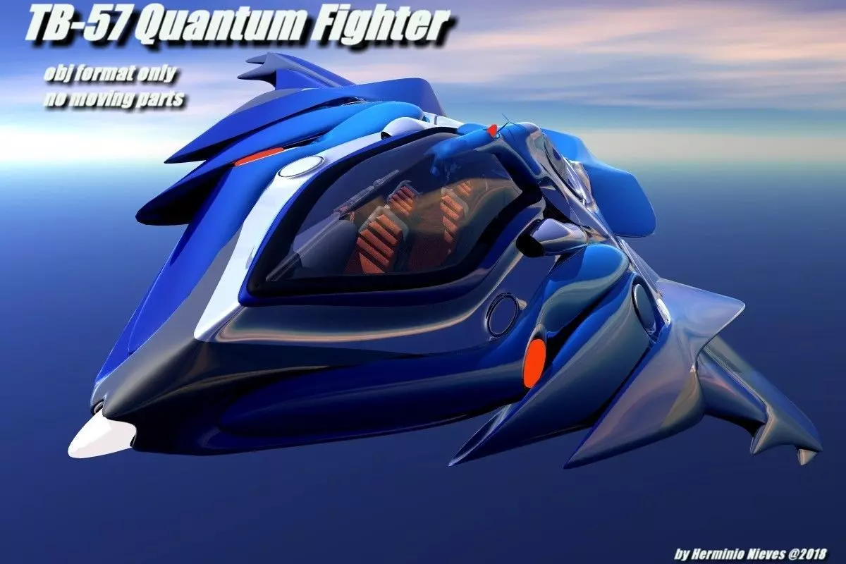 TB-57 Quantum Fighter 3D model