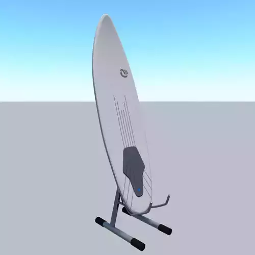 powered surfboard Low-poly 3D model