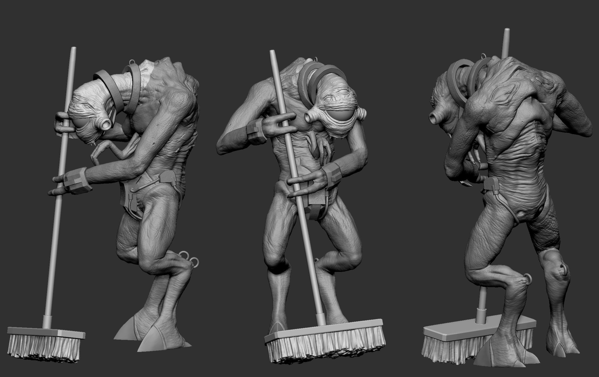 Vortigaunt and Slave Vortigaunt - STL 3D Print 3D print model_10