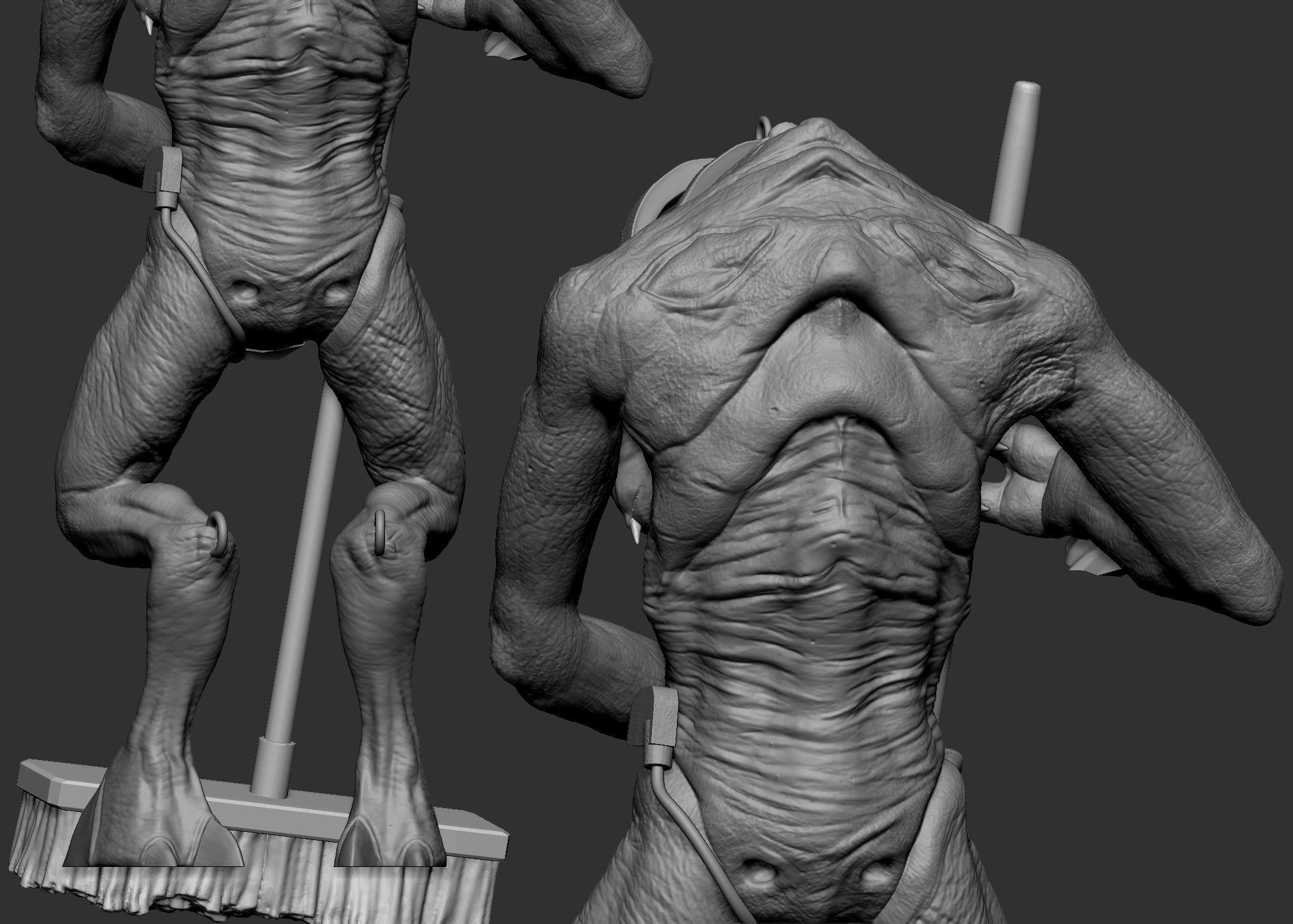 Vortigaunt and Slave Vortigaunt - STL 3D Print 3D print model_8