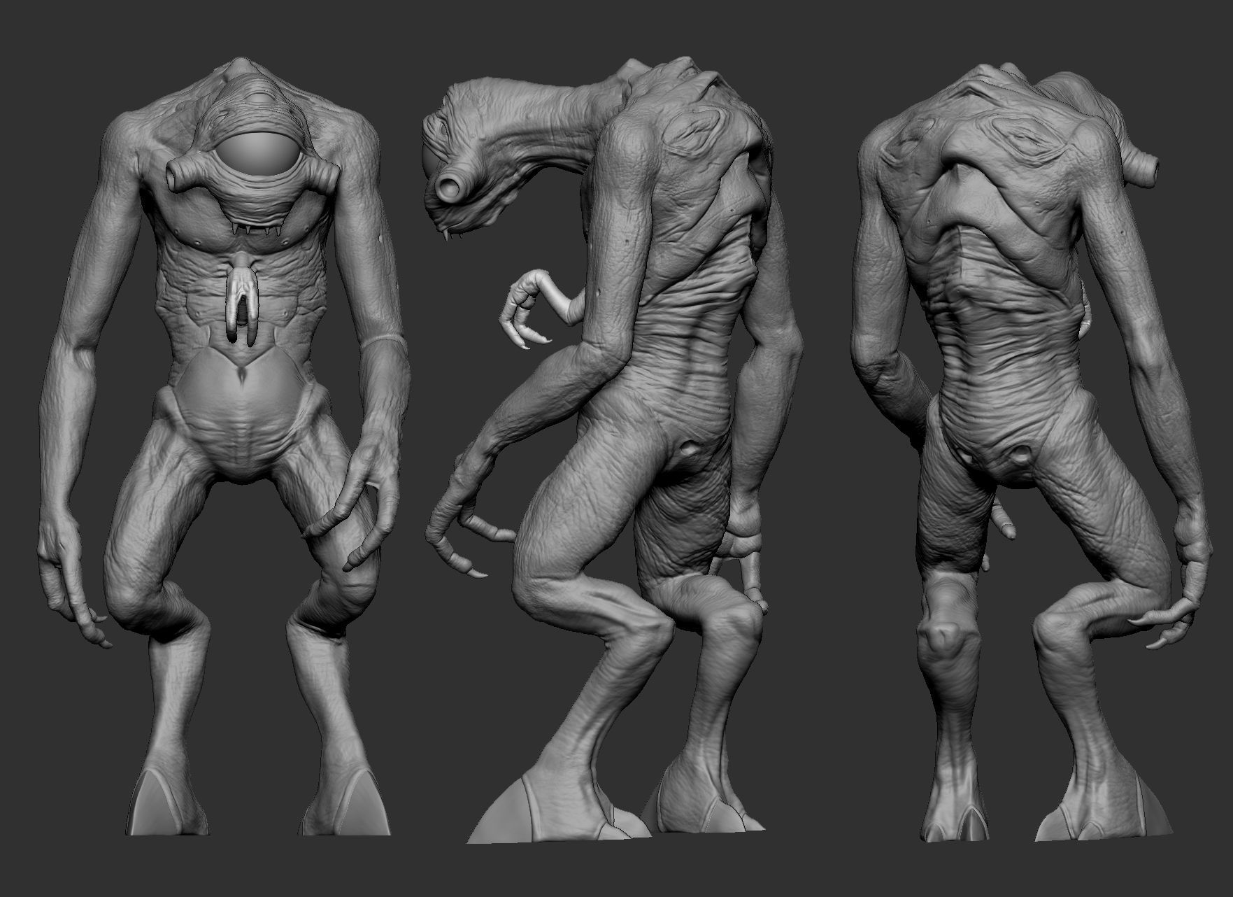 Vortigaunt and Slave Vortigaunt - STL 3D Print 3D print model_3