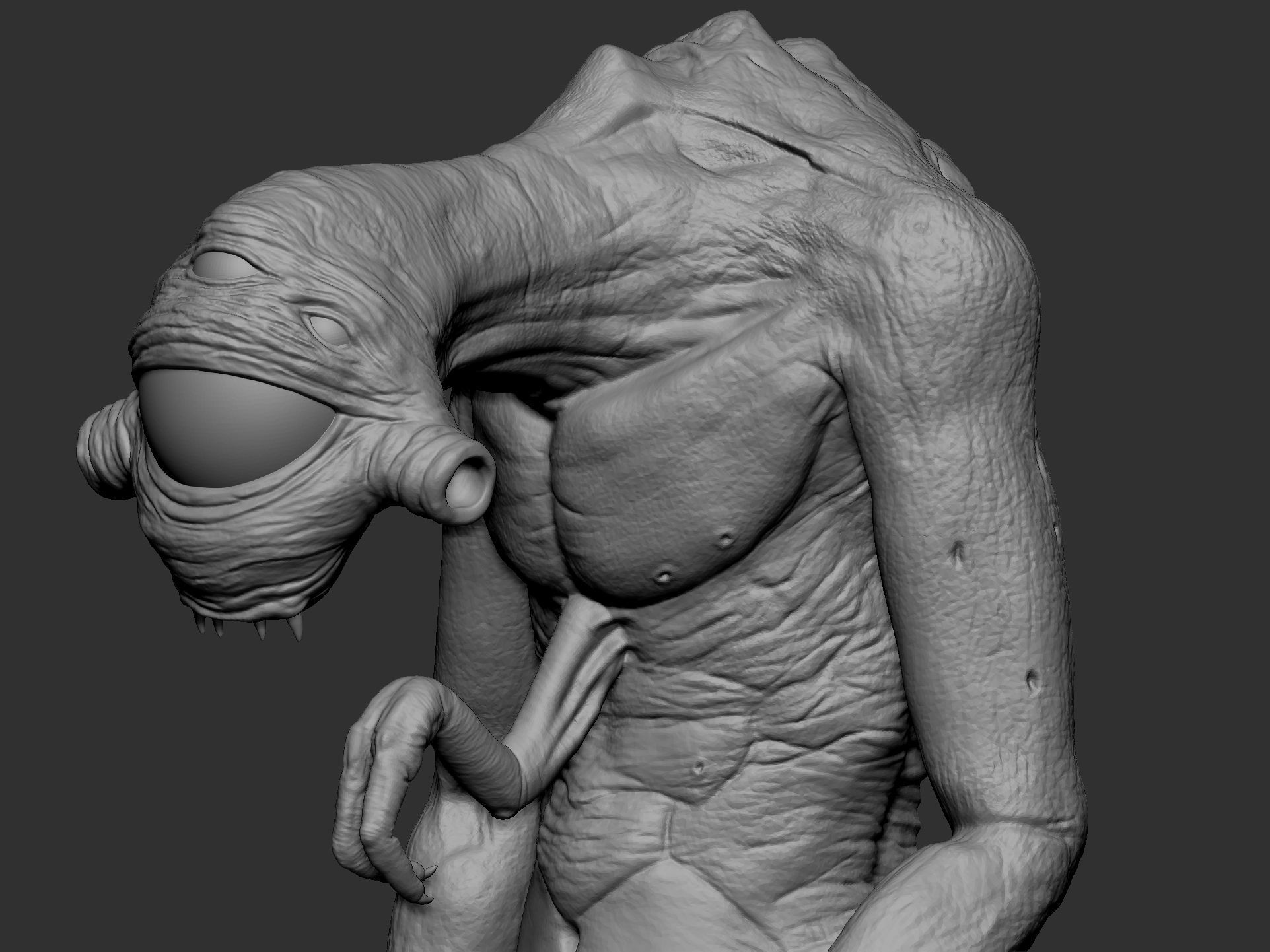 Vortigaunt and Slave Vortigaunt - STL 3D Print 3D print model_4