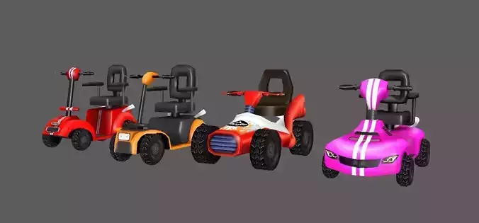cartoon mobility scooters