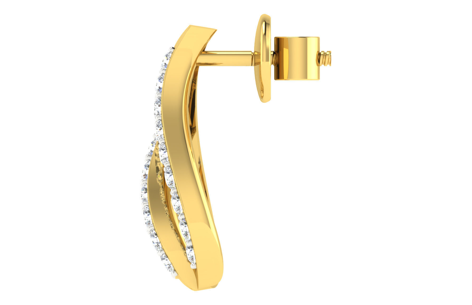 Women pendant earrings set 3dm mgx render detail  3D print model_5