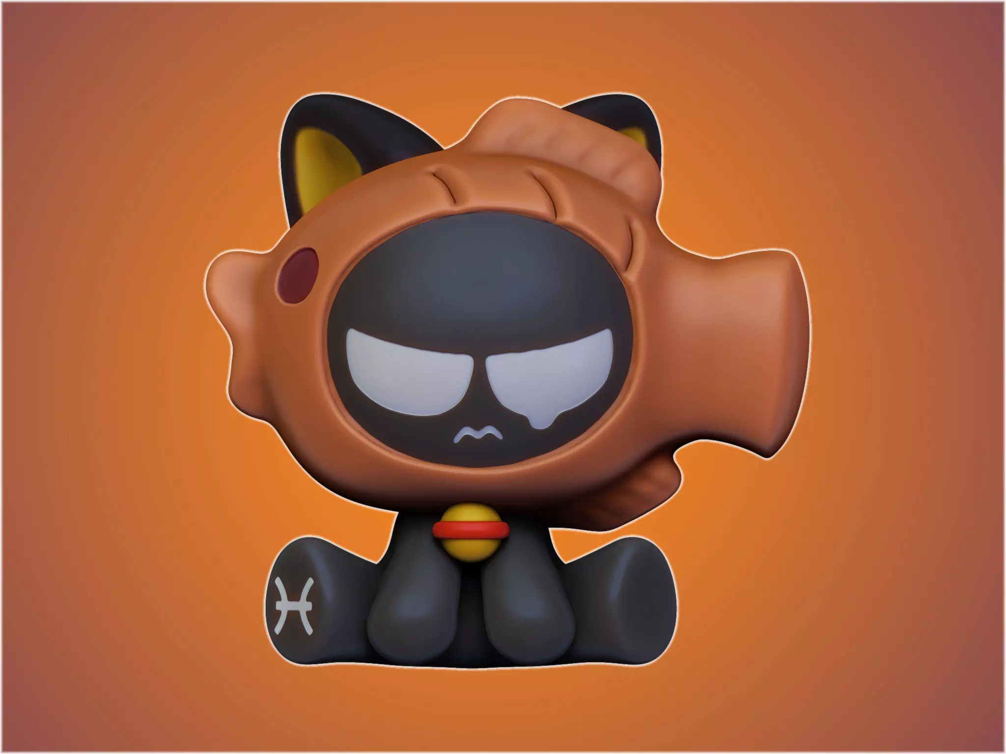 Twelve constellations - Pisces 3D print model_0