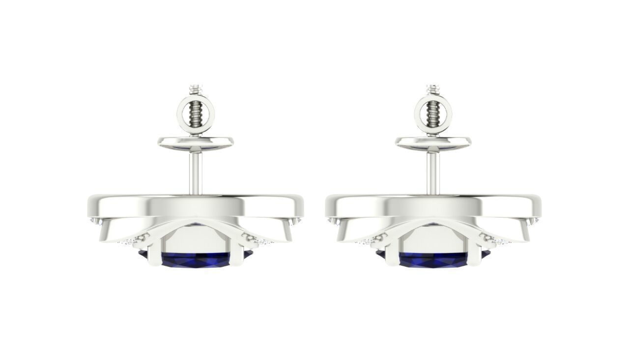 Women pendant earrings set 3dm stl mgx render detail  3D print model_2