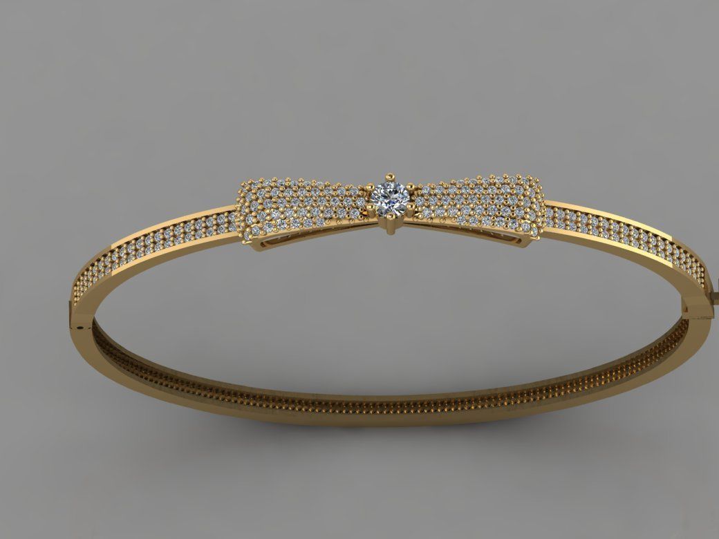 GC GOLD BRC022- Diamond BRACELET  3D print model_1
