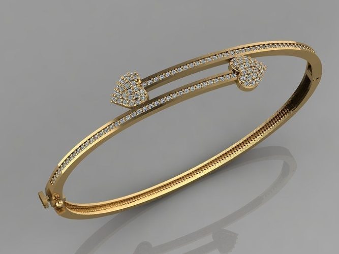 GC GOLD BRC024- Diamond BRACELET 3D print model