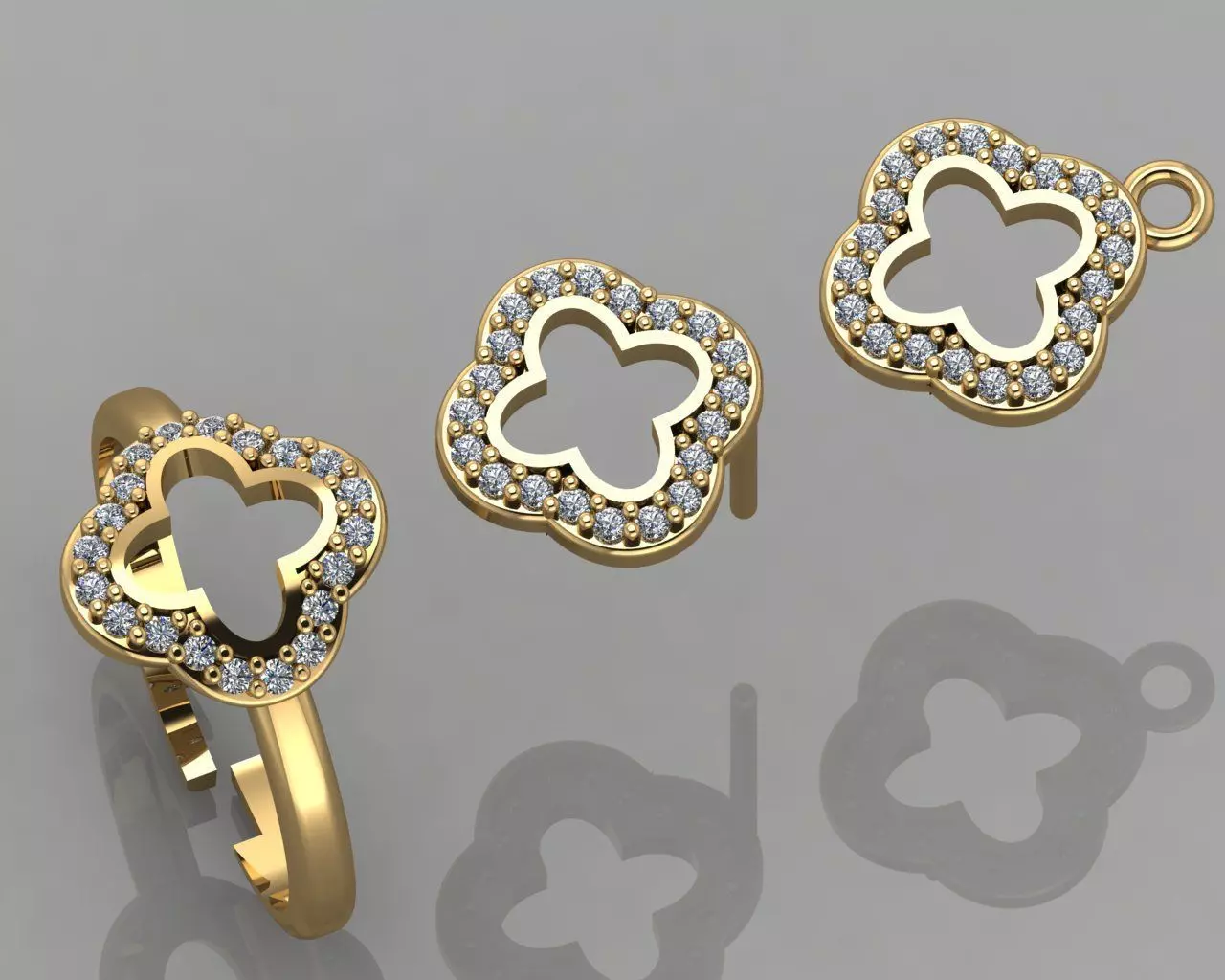 GC GOLD CM009- Diamond set 3D print model_0