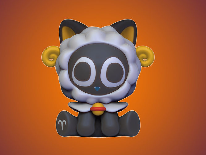Twelve constellations - Aries 3D print model