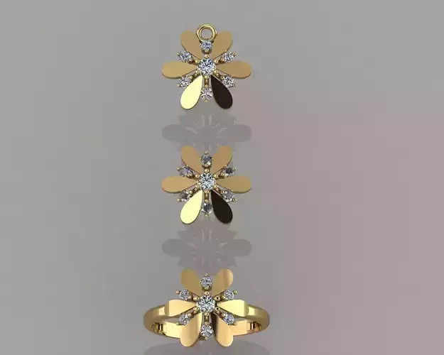 GC GOLD CM010- Diamond set 