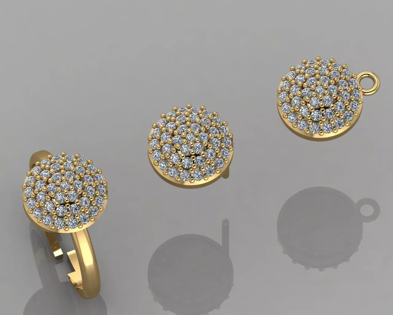 GC GOLD CM013- Diamond set 3D print model_0