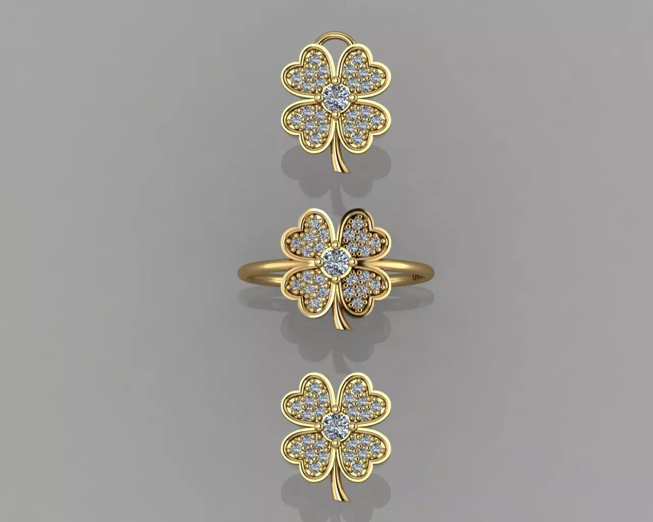 GC GOLD CM014- Diamond set 3D print model_0